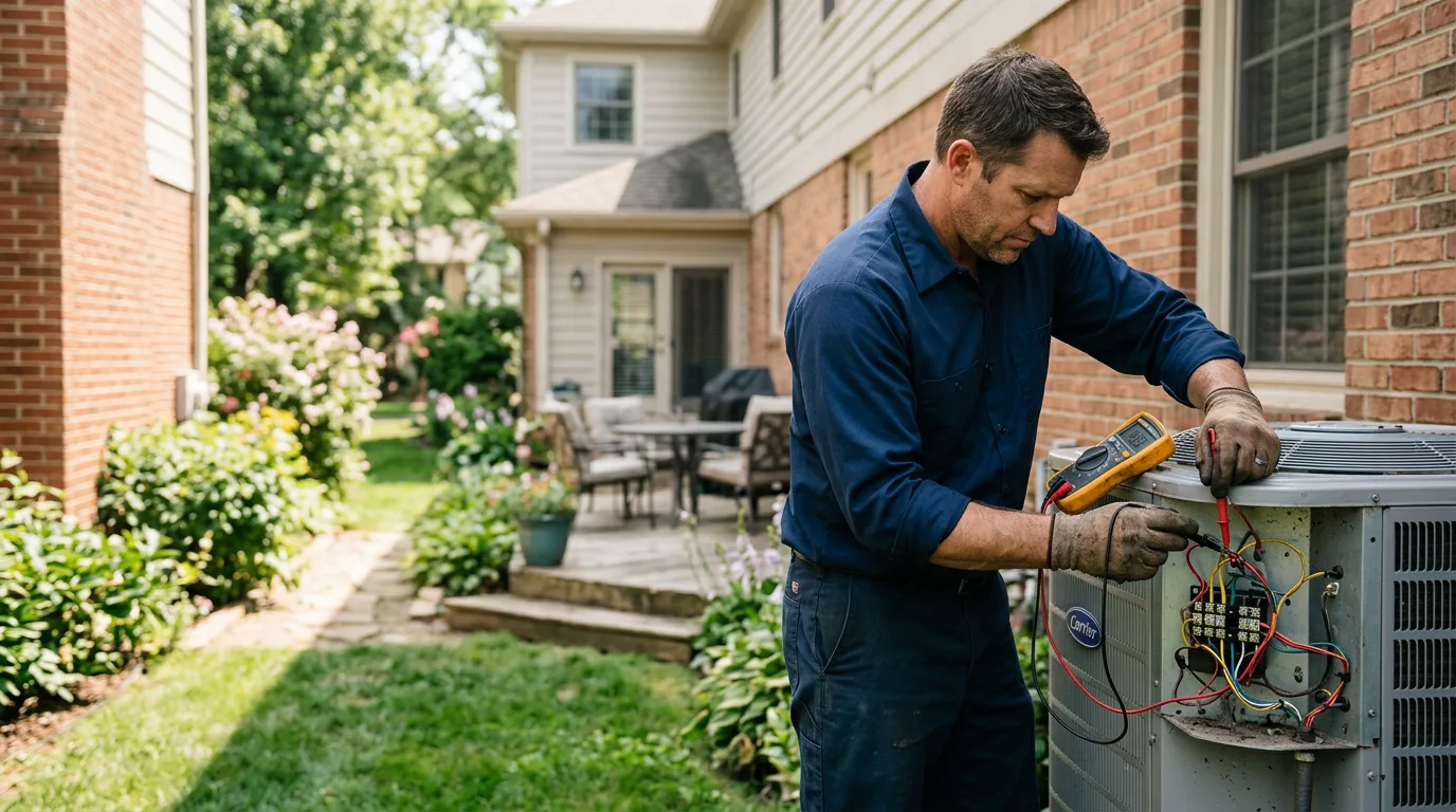 HVAC technician working near West Hatfield, MA